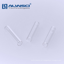 Frascos Autosampler ND9 Parafusos com inserções microondas de vidro plano de 6mm